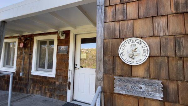 Entrance to cottage 38