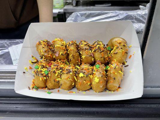 Autumn Sprinkle Donuts