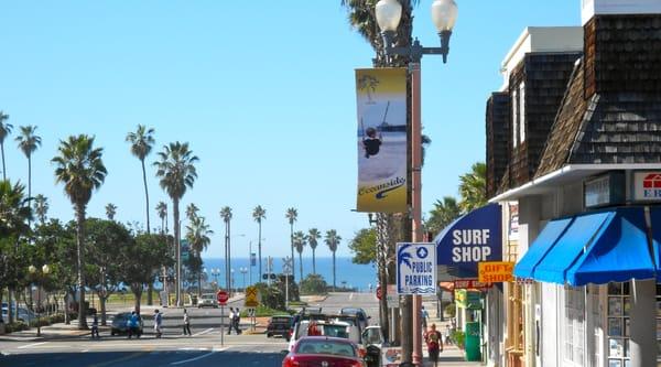 view from the longboarder cafe, beautiful ocean view just south of the oceanside peir