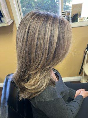 Color, hi lites, cut, style