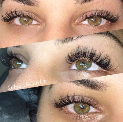 LUSH Wispy Full-set eyelash extensions