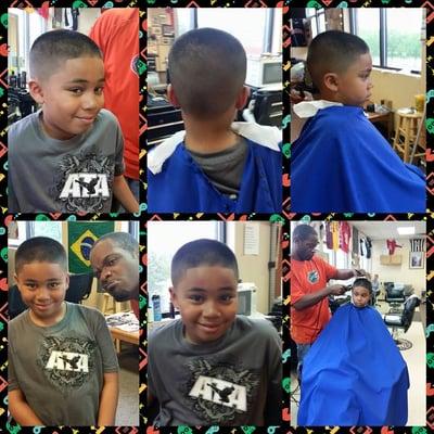 Greg and lil JT's fresh cut.