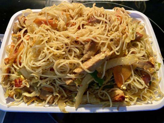 Singapore noodles with no shrimp no chicken