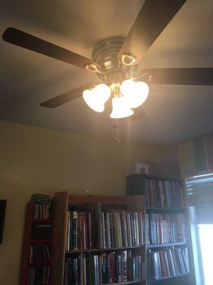 Ceiling fan and light installed from scratch and works perfectly!