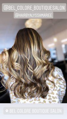 @HairByAlyssaMariee @Bel_Colore_BoutiqueSalon #balayage #babylights #ny #newyork #longislan #hairsalon #hair