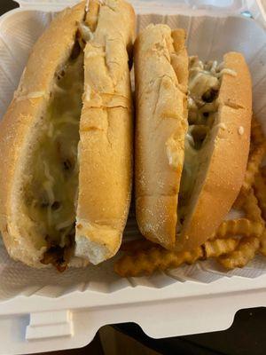 Chicken cheesesteak