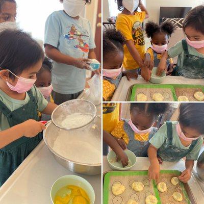 baking cookies