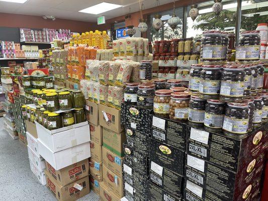 Imported many Turkish brand olives, olive oils, grape leaves, legumes