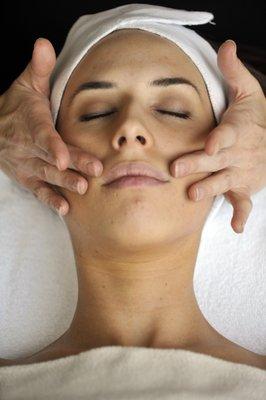 Facial massage for circulation and relaxaion