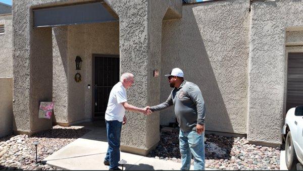 Another Homeowner satisfied by the completion of their new roof!