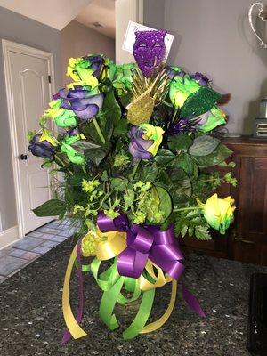 Mardi Gras Rose Bouquet