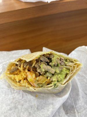 Surf and turf burrito.