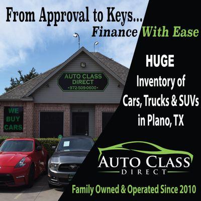 We've got financing options for all credit levels and budgets. We can get you approved!