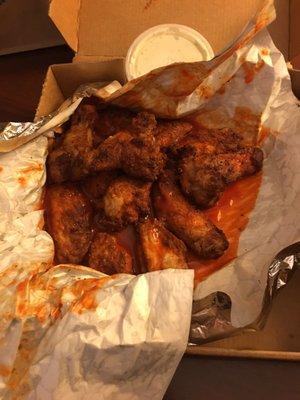 Not the greatest presentation of wings