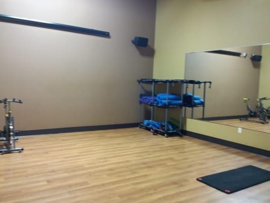 Workout and stretch room