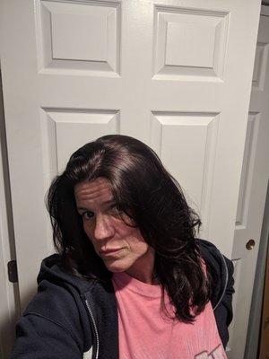 After 2 trips to another salon. I gave a few example pictures of what I wanted and got this... I literally came home and almost cried.