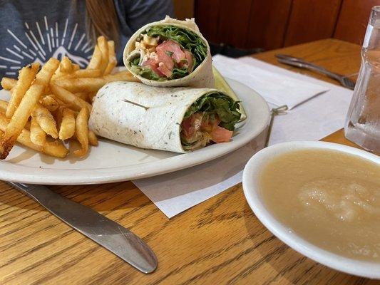 Grilled chicken wrap