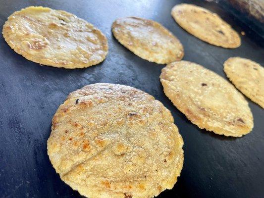 Handmade tortillas available every day #handmadetaco