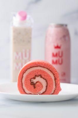 Strawberry Mini Roll Cake