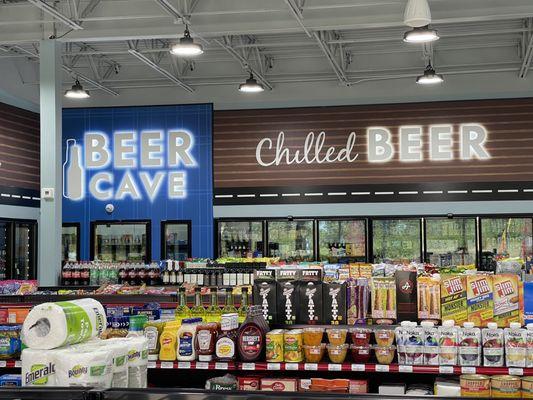 Walk-in "beer cave"