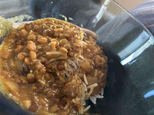 Dal Makhani  over rice