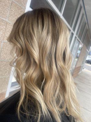 Softened blonde lived in color