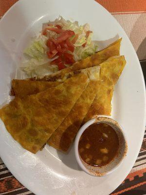 Birria quesadilla (18.99)