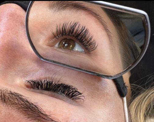 the classy look is a favorite for eyelash extensions and great for someone trying out lash extensions for the first time!