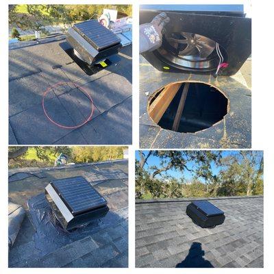 Solar Attic Fan Installation service