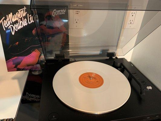 Ted Nugent Double Live Gonzo - special pressing on white vinyl