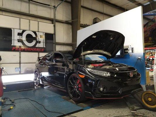 Civic type R dyno run