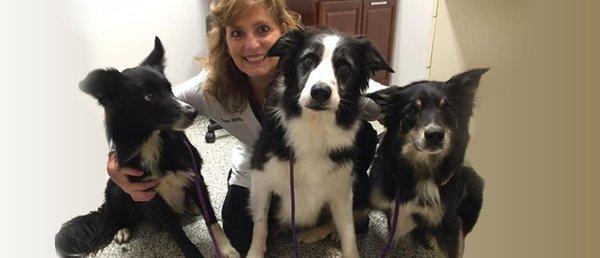 Dr. Hamilton with some of her patients!