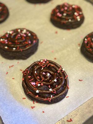 Double fudge cookies, perfectly decadent