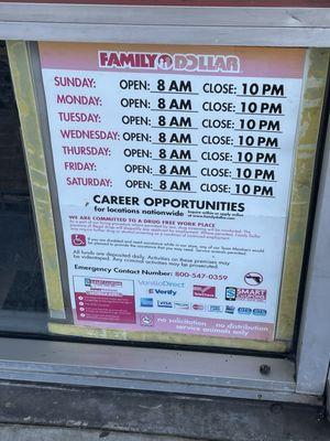 Store Hours