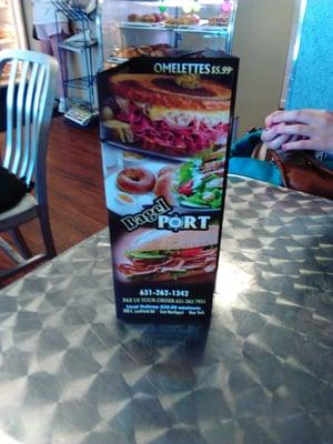 Fold up menus for convenience!