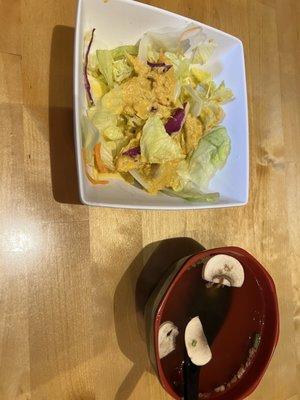 Salad and soup