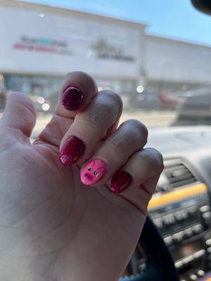 Piggy nail for my trip