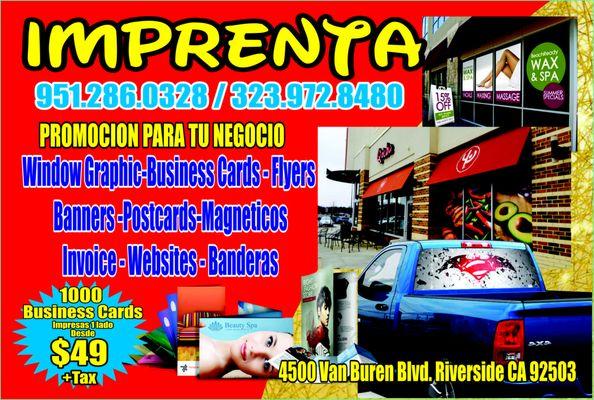 SERVICIOS DE IMPRENTA