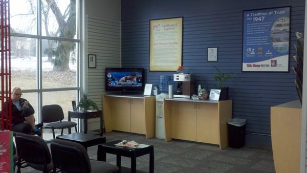 Customer lounge area with free WIFI and children's play area