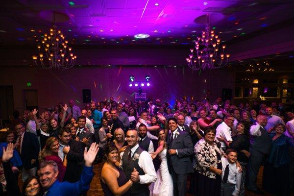 With over 1500 AMAZING weddings performed, we know how to get the party going & make it FUN. This photo is the 1st dance!  Really  the BEST!