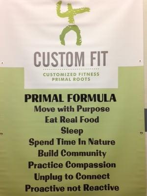 Custom Fits primal formula