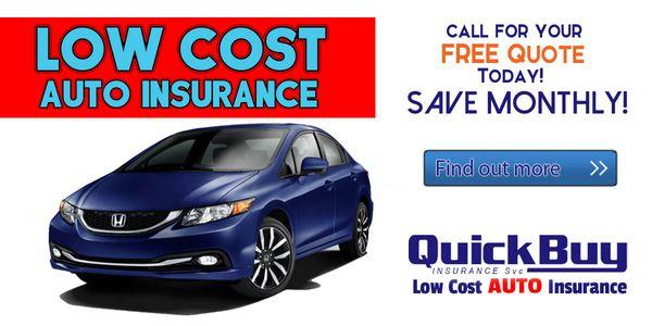 Come into QuickBuy for discounted and super-cheap Auto and Car Insurance. We provide FREE quotes over the phone or at the office. Ask us how