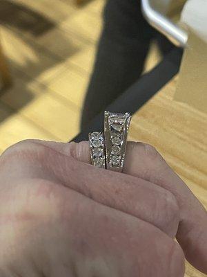 3 carat loose diamond upgrade to existing wedding set