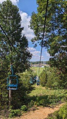 On the sky lift