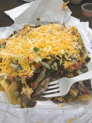 Steak nachos!