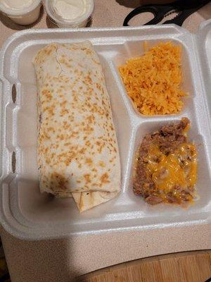 Chicken burrito