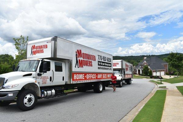 Motivated Movers Trucks Ready to Roll!