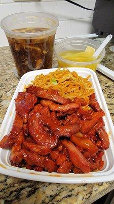 BBQ Boneless Spare Rib w/ Lo Mein