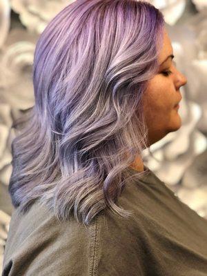 Color melt pastel colors from lavender to grey