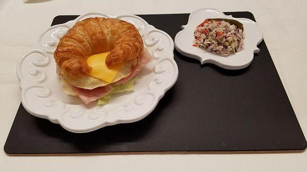 Ham, Cheese & Egg Croissant Sandwich